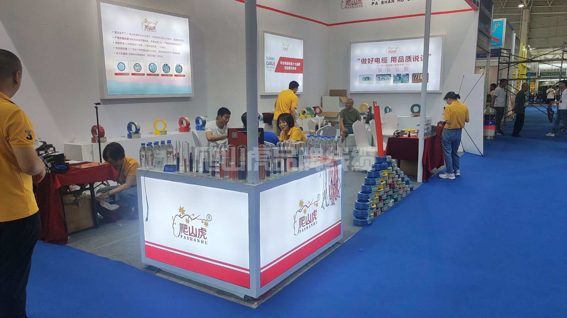 爬山虎品牌電纜參加山東臨沂五金展會取得圓滿成功 爬山虎品牌電纜參加山東臨沂五金展會取得圓滿成功